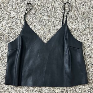 NEW Pacsun Leather Crop Top